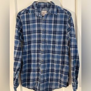 Merona Casual Plaid Button Down Long Sleeve Shirt